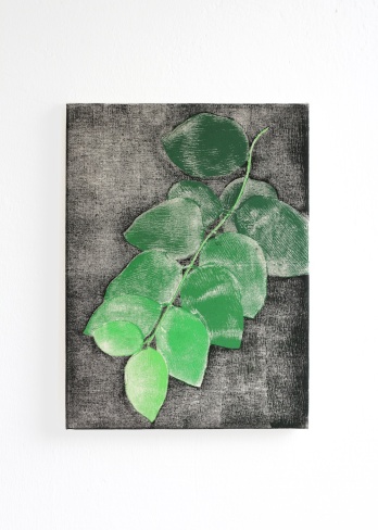Blätter, 2017, 30 x 40 cm, tempera on canvas