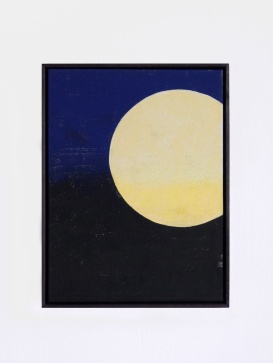 Gelber Mond, 2017, 30 x 40 cm, tempera on canvas