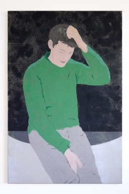Peter, 2017, tempera on canvas, 120 x 80 cm